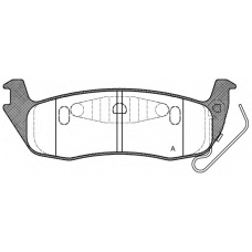 BPA1106.10 OPEN PARTS Комплект тормозных колодок, дисковый тормоз