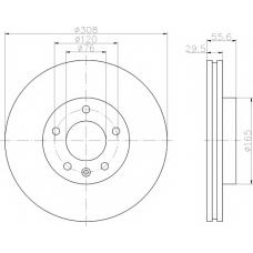 8DD 355 109-651 HELLA PAGID Тормозной диск