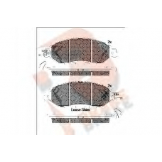 RB2234 R BRAKE Комплект тормозных колодок, дисковый тормоз