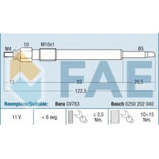 74181 FAE Свеча накаливания