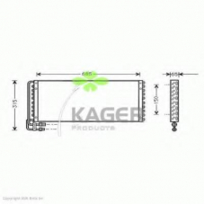 94-6095 KAGER Конденсатор, кондиционер