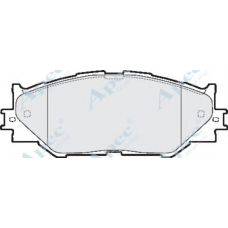 PAD1586 APEC Комплект тормозных колодок, дисковый тормоз