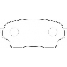 FD7361A NECTO Комплект тормозных колодок, дисковый тормоз