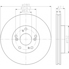 8DD 355 118-191 HELLA PAGID Тормозной диск