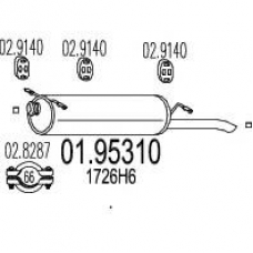 01.95310 MTS Глушитель выхлопных газов конечный