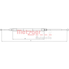 10.4268 METZGER Трос, стояночная тормозная система