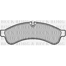 BBP2038 BORG & BECK Комплект тормозных колодок, дисковый тормоз
