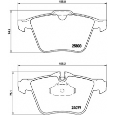 T2266 PAGID Комплект тормозных колодок, дисковый тормоз