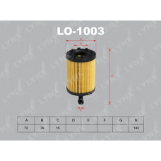 LO-1003 LYNX Фильтр масляный