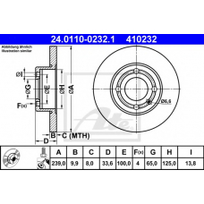 24.0110-0232.1 ATE Тормозной диск