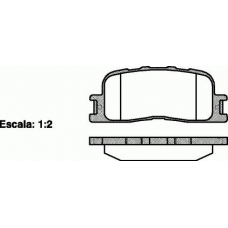 P9543.00 WOKING Комплект тормозных колодок, дисковый тормоз