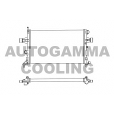 102220 AUTOGAMMA Радиатор, охлаждение двигателя