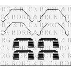 BBK1470 BORG & BECK Комплектующие, колодки дискового тормоза