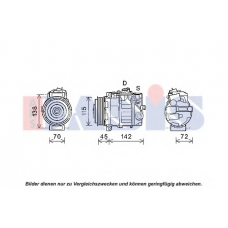 852713N AKS DASIS Компрессор, кондиционер