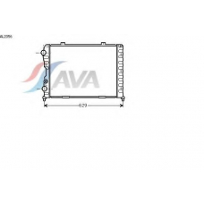 AL2056 AVA Радиатор, охлаждение двигателя