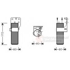 4300D355 VAN WEZEL Осушитель, кондиционер