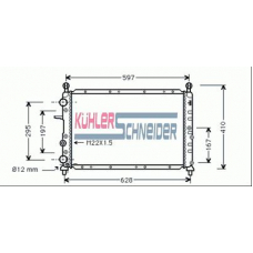 1709501 KUHLER SCHNEIDER Радиатор, охлаждение двигател