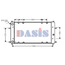 240060N AKS DASIS Радиатор, охлаждение двигателя