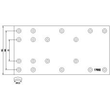 17832 TEXTAR Тормозные колодки, барабанный тормоз
