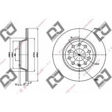 BD1328 DJ PARTS Тормозной диск