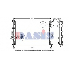 092028N AKS DASIS Радиатор, охлаждение двигателя