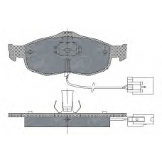 SP 204 PR SCT Комплект тормозных колодок, дисковый тормоз
