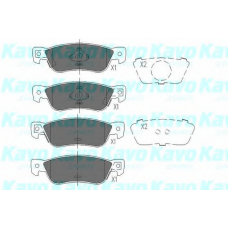 KBP-3504 KAVO PARTS Комплект тормозных колодок, дисковый тормоз