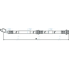 HOS3065 APEC Тормозной шланг