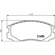 8DB 355 016-311 HELLA PAGID Комплект тормозных колодок, дисковый тормоз