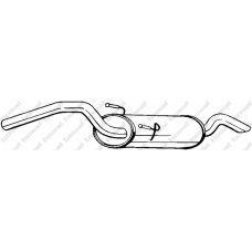 148-265 BOSAL Глушитель выхлопных газов конечный