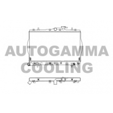 103212 AUTOGAMMA Радиатор, охлаждение двигателя