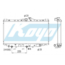 PA010717 KOYO P-tank corrugate-fin ass'y