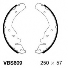 VBS609 MOTAQUIP Комплект тормозных колодок