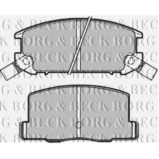 BBP1504 BORG & BECK Комплект тормозных колодок, дисковый тормоз
