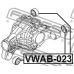 VWAB-023 FEBEST Опора, дифференциал