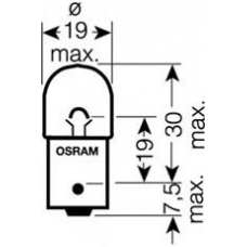 5008 OSRAM Лампа накаливания, фонарь указателя поворота; Ламп