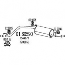 01.60590 MTS Глушитель выхлопных газов конечный