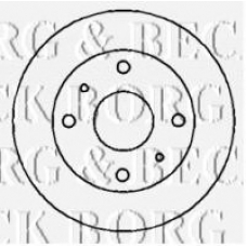 BBD4360 BORG & BECK Тормозной диск