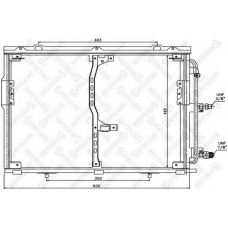 10-45013-SX STELLOX Конденсатор, кондиционер