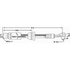 FBH6943 FIRST LINE Тормозной шланг