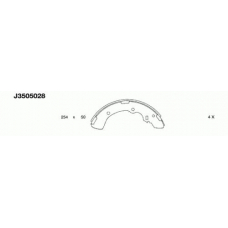 J3505028 NIPPARTS Комплект тормозных колодок