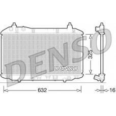 DRM40031 DENSO Радиатор, охлаждение двигателя