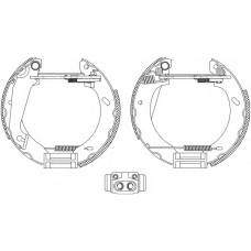 8DB 355 004-031 HELLA Комплект тормозных колодок