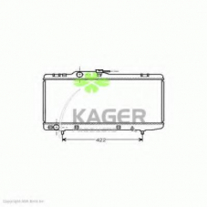 31-1095 KAGER Радиатор, охлаждение двигателя
