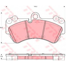 GDB1720 TRW Комплект тормозных колодок, дисковый тормоз