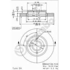 BS 8095 BRECO Тормозной диск