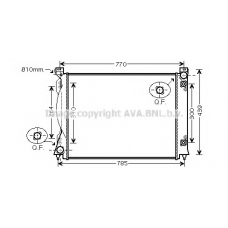 AIA2253 AVA Радиатор, охлаждение двигателя