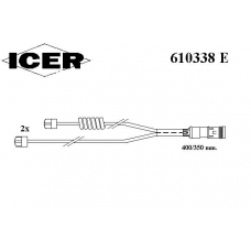 610338 E ICER Сигнализатор, износ тормозных колодок