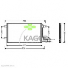 94-5403 KAGER Конденсатор, кондиционер