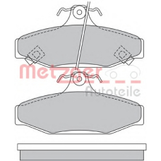 1170662 METZGER Комплект тормозных колодок, дисковый тормоз